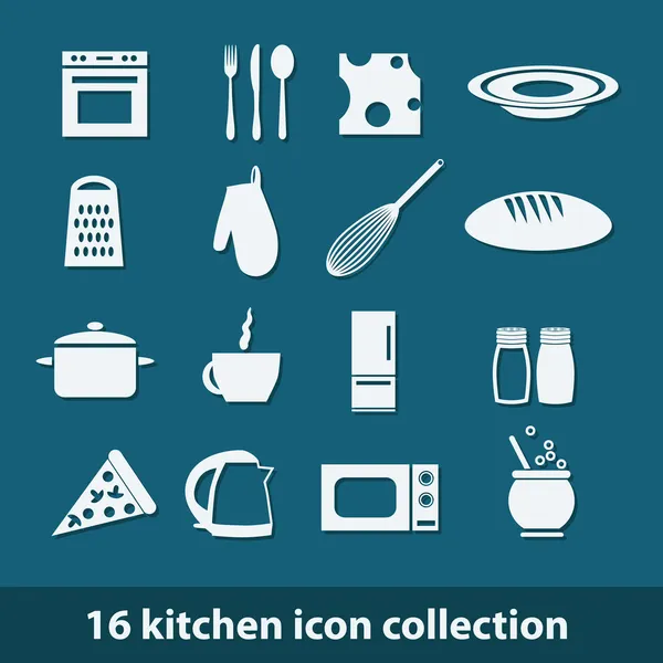 Kitchen icons — Stock Vector