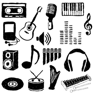 Doodle müzik resimleri