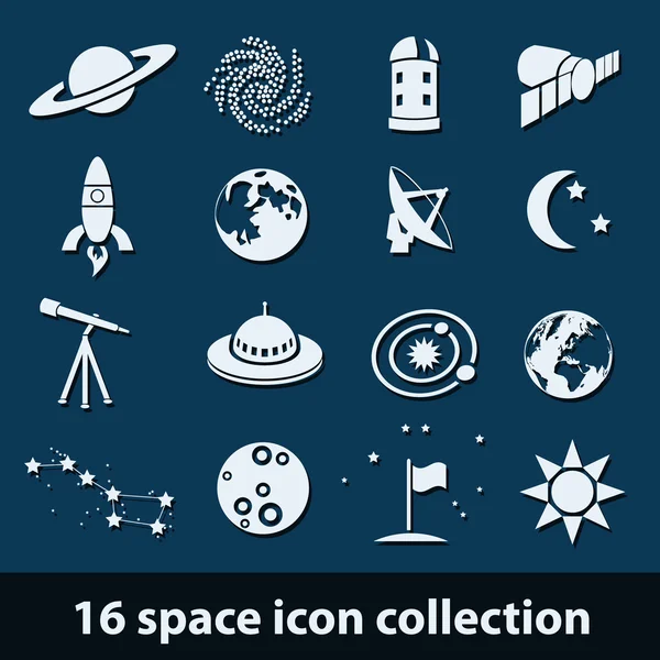 Iconos espaciales — Archivo Imágenes Vectoriales