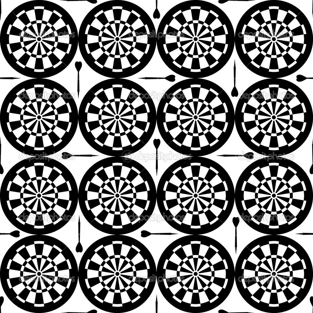 Seamless dartboard pattern Stock Vector Image by ©glorcza 14039171