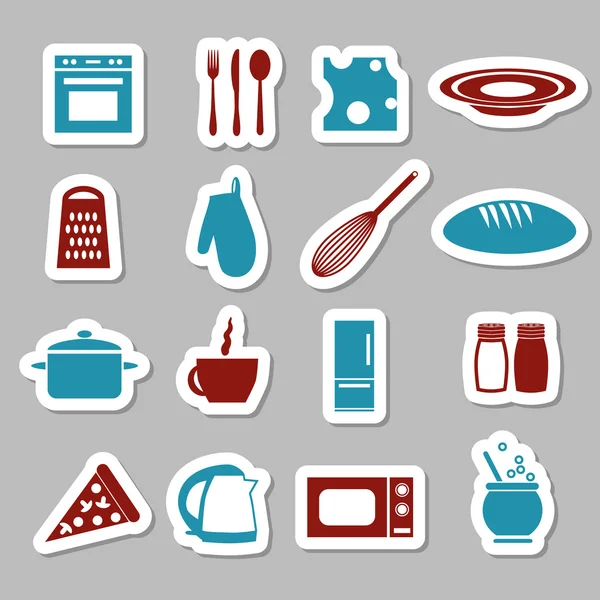 Keuken stickers — Stockvector