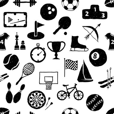 Doodle spor seamless modeli