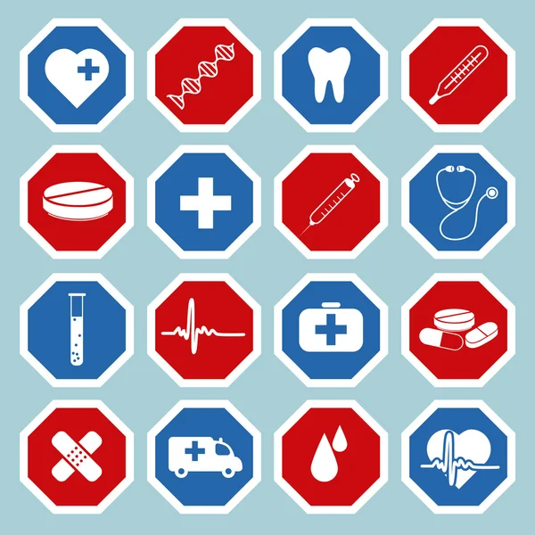 Iconos médicos — Vector de stock