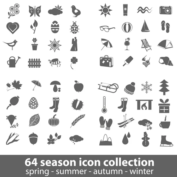 Season icons — Stock Vector