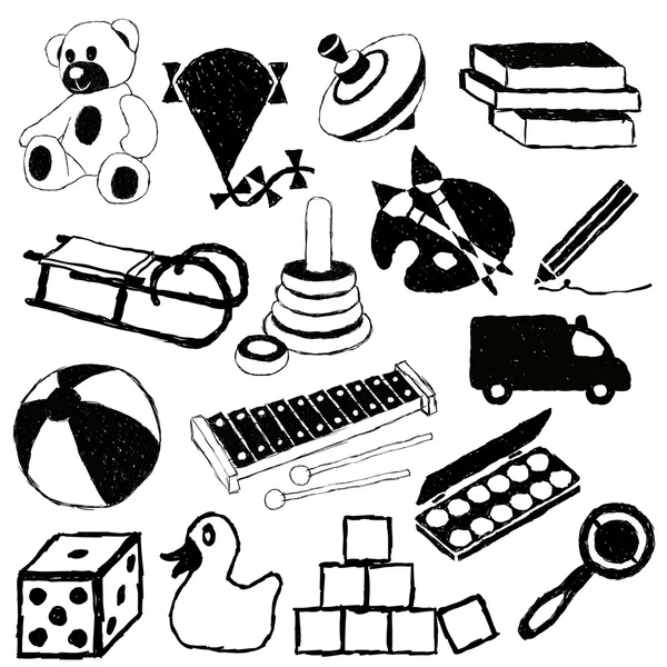 Doodle toys — Stock Vector