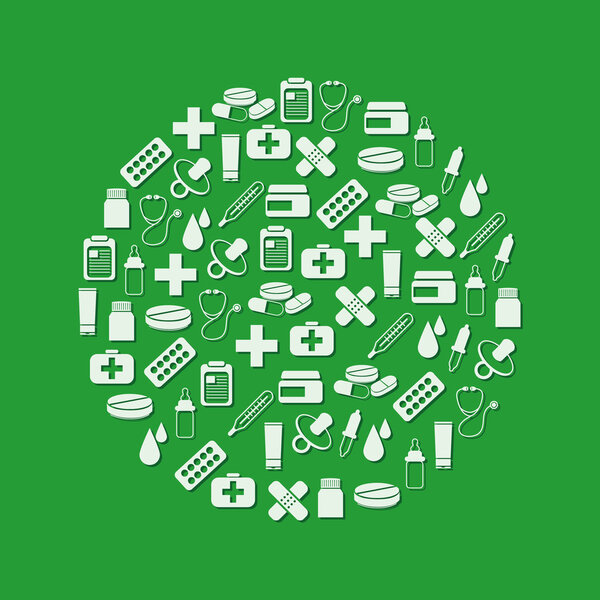 иконки аптек по кругу
