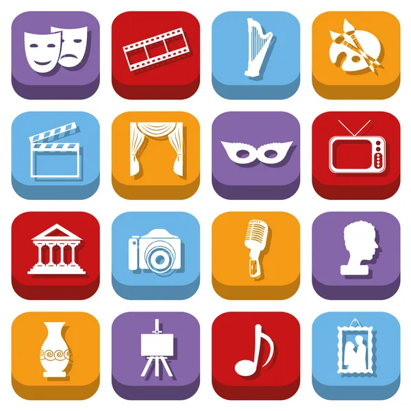 Culture icons — Stock Vector