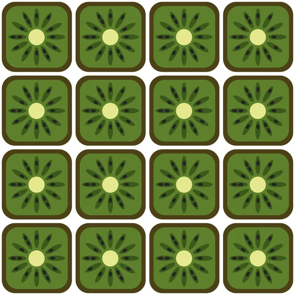 Seamless kiwi pattern — Stock Vector