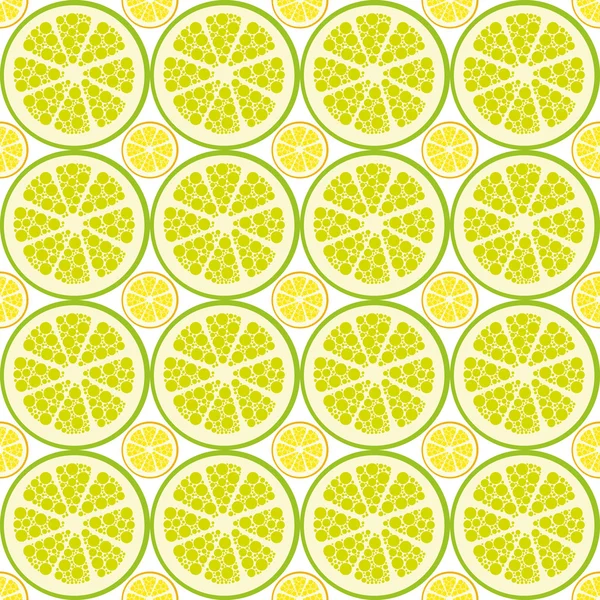 Seamless citrus pattern — Stock Vector