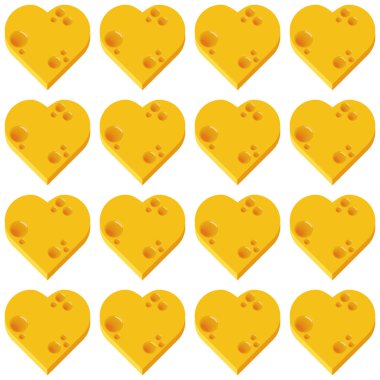 peynir kalp seamless modeli