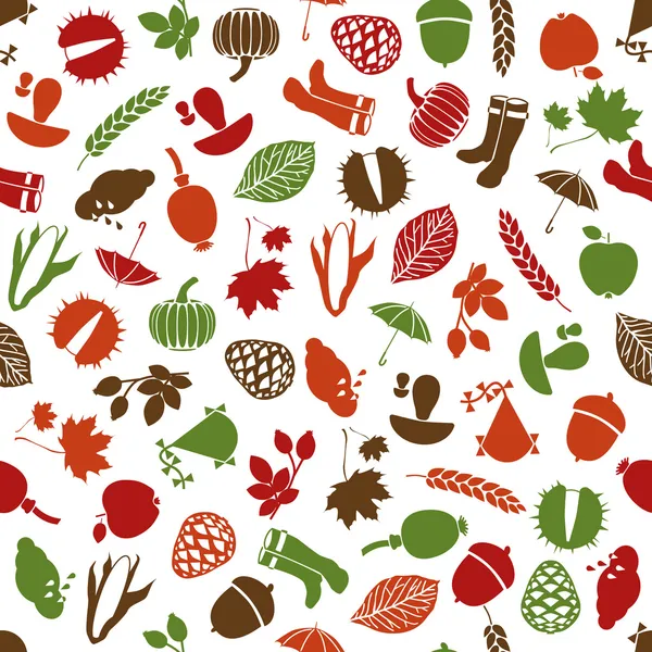 Autumn seamless pattern — Stock Vector