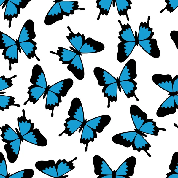 Motýl bezešvý vzor — Stockový vektor