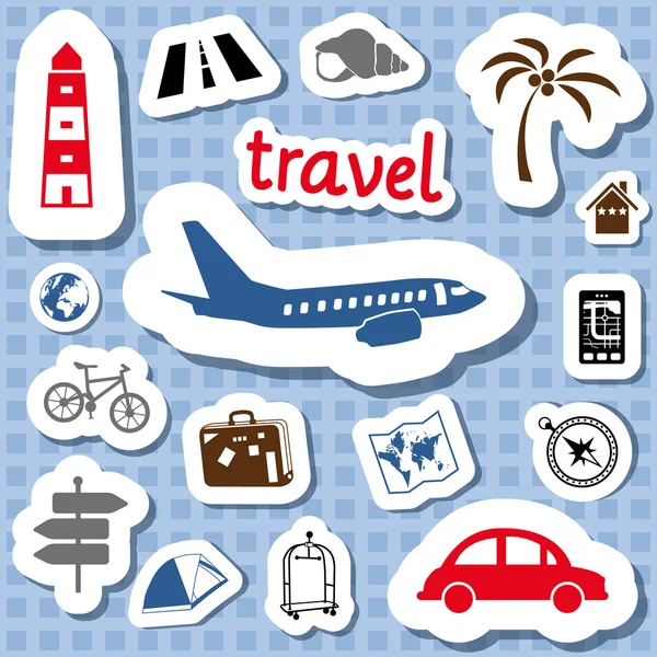 Travel stickers — Stock Vector