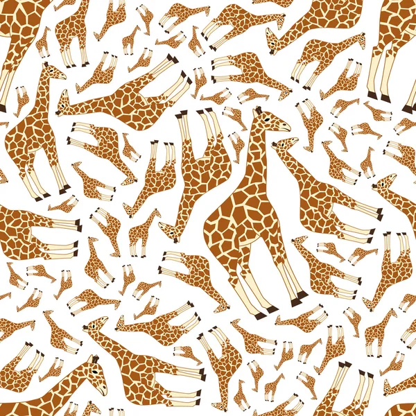 Varrat nélküli zsiráf mintás Jogdíjmentes Stock Illusztrációk