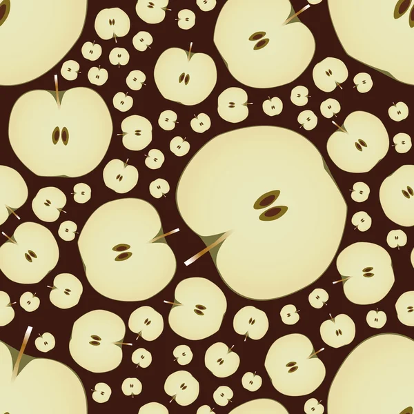 Modèle de pomme sans couture — Image vectorielle