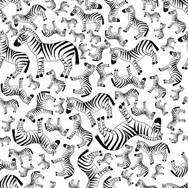 Dikişsiz zebra desen