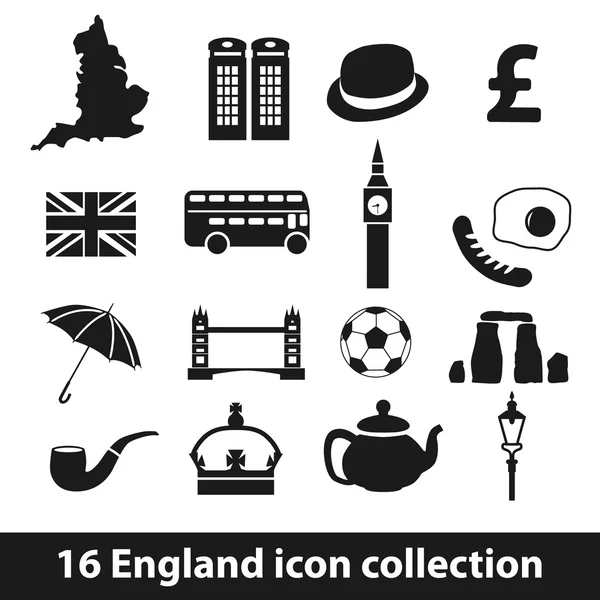 Iconos de Inglaterra — Archivo Imágenes Vectoriales