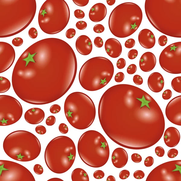 Бесшовный томатный узор — стоковый вектор