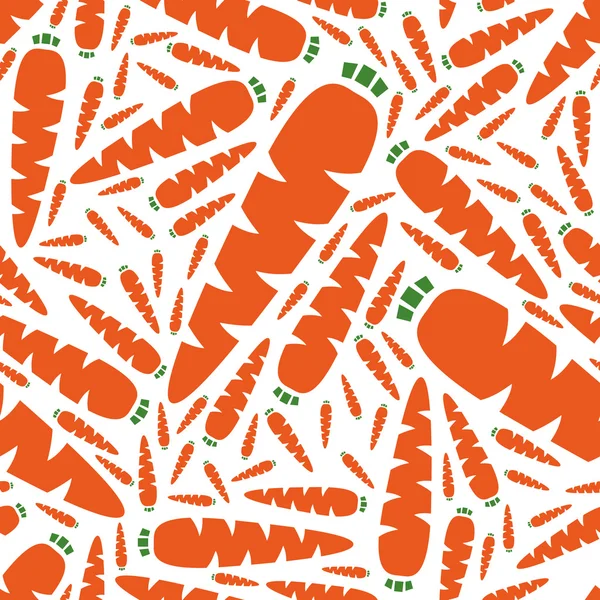 Seamless carrot pattern — Stock Vector