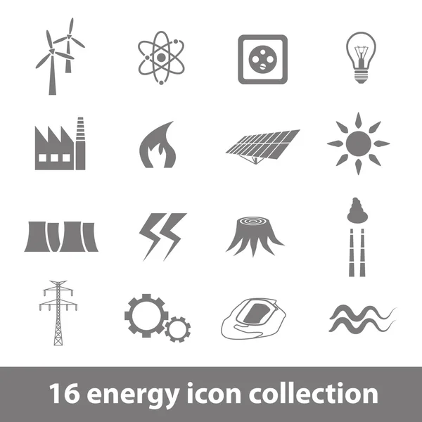 Energie-iconen — Stockvector