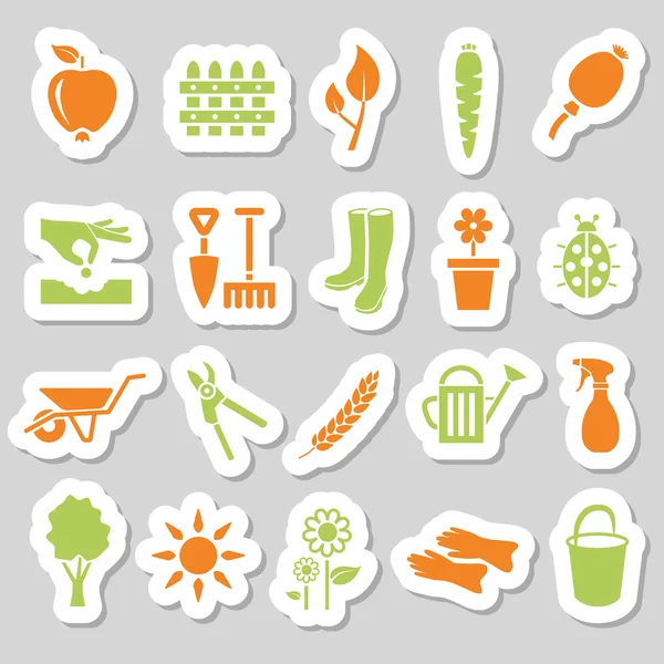 Tuin stickers — Stockvector