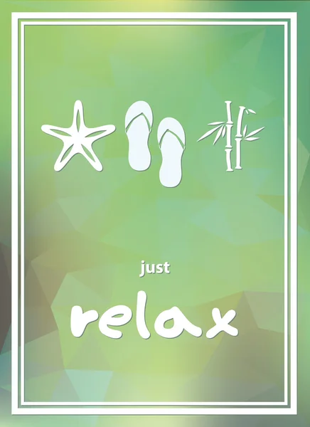 Relax-Plakat — Stockvektor