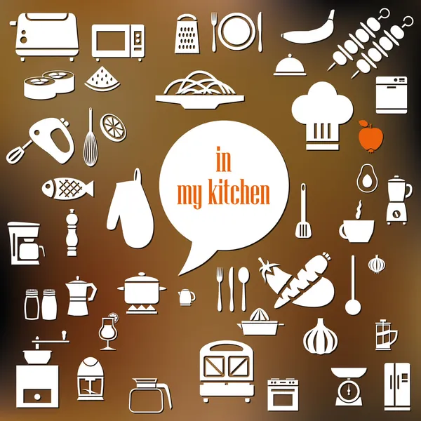 Кухонный плакат — стоковый вектор