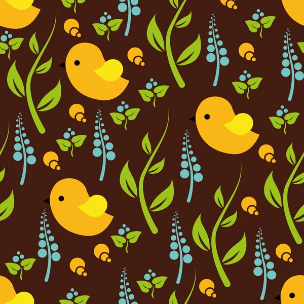 Nature seamless pattern — Stockvector