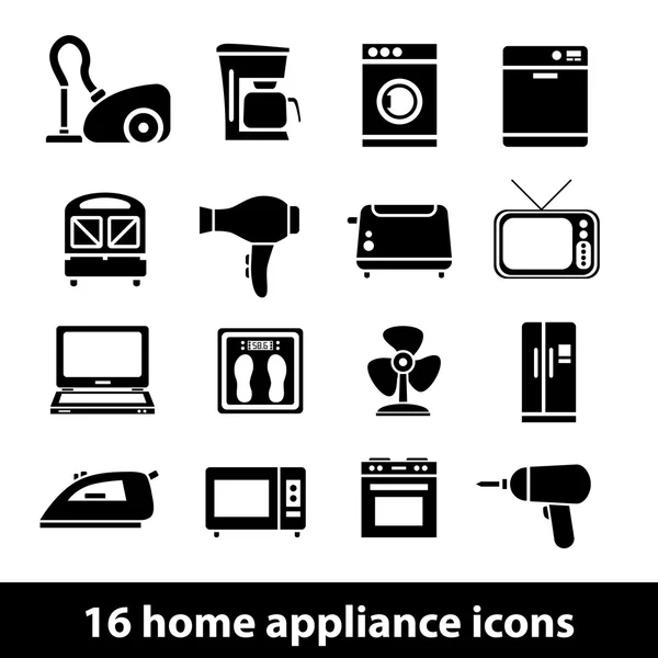 Iconos de electrodomésticos — Vector de stock