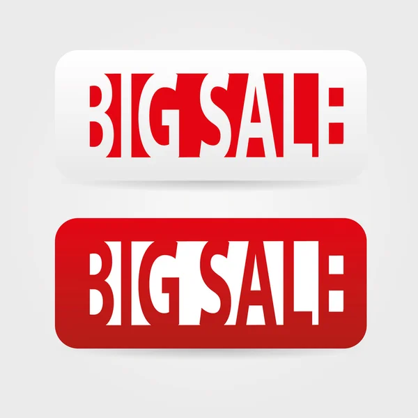 Big sale tags — Stock Vector