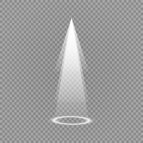 Illumination Lumières Sapin Noël Brillant Isolé Sur Fond Transparent Arbre — Image vectorielle