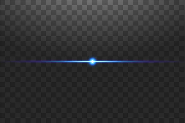 Shape Single Line Light Beam Spotlight Star Blue Neon Lines — Archivo Imágenes Vectoriales