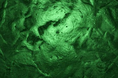 Oldukça yeşil renkli, yükseltilmiş sıva dokusu - soyut fotoğraf arkaplanı