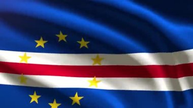 Cabo Verde bayrağı - döngü animasyonu