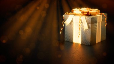 altın - siyah güzelleştirilmiş canlı koyu arkaplan - soyut üç boyutlu canlandırma