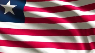 Liberya bayrağı - döngü animasyonu