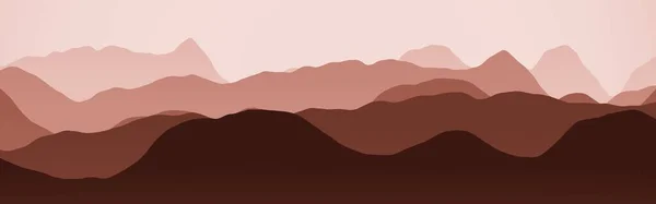 Sis Bilgisayar Sanat Dokusu Resimlerinde Dağların Geniş Yaratıcı Kırmızı Tepeleri — Stok fotoğraf