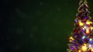 Metnin için boş yeri olan güzelleştirilmiş noel ağacı