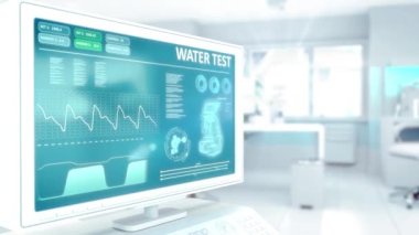 Yüksek teknolojili modern tesislerde içme suyu testi yapılıyor.