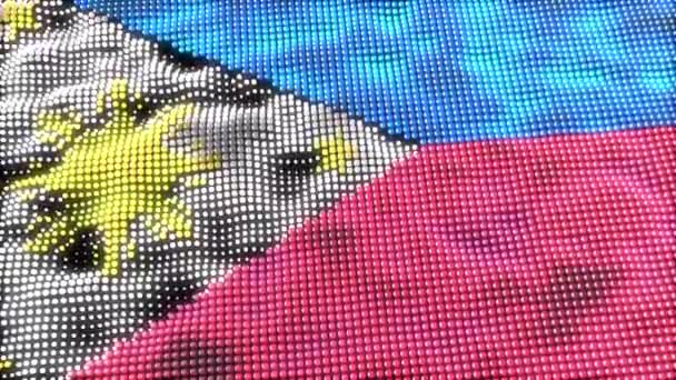 Filipinas Concepto Web Bandera Bucle — Vídeo de stock