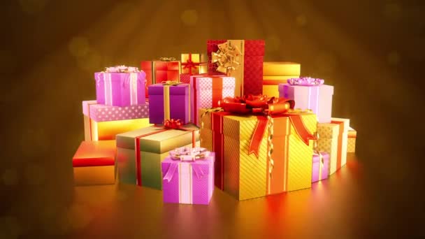 Groupe Festival Mignon Cadeaux Surprise Concept Noël — Video