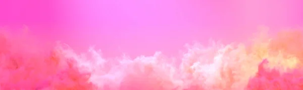 Panorama Arancione Nuvole Cumulus Sfondo Tramonto Concetto Natura Rendering — Foto Stock