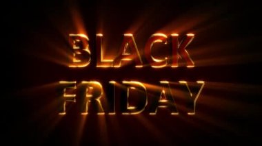 Kara Cuma için oldukça parlak bir metin, izole edilmiş.