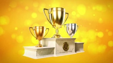 Ödül kadehi yeryüzünden silinen arkaplanda kaidede