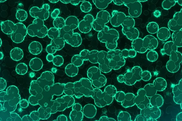 Beautiful Artistic Big Amount Biological Living Cells Background Texture Illustration — Stock Photo, Image