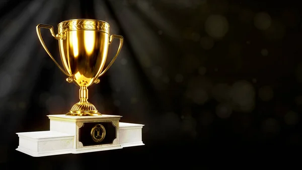 Award Chalice Bokeh Background Free Place Abstract Rendering — Stock Photo, Image