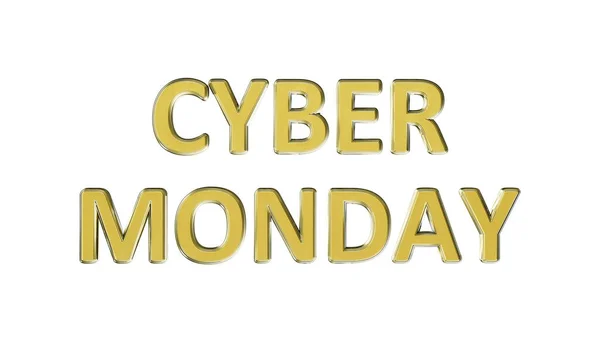 Bright Glowing Text Cyber Monday Giveaway Isolated Object Rendering — Stock Photo, Image