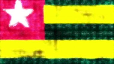 Togo dijital bayrağı - döngü canlandırması