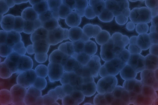 Bello Artistico Blu Sacco Bio Batteri Digitalmente Disegnato Sfondo Texture — Foto Stock