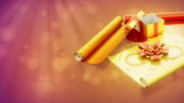 Hediye dekorasyonu ve hediye kutusu festival bg 'sinde dönüyor